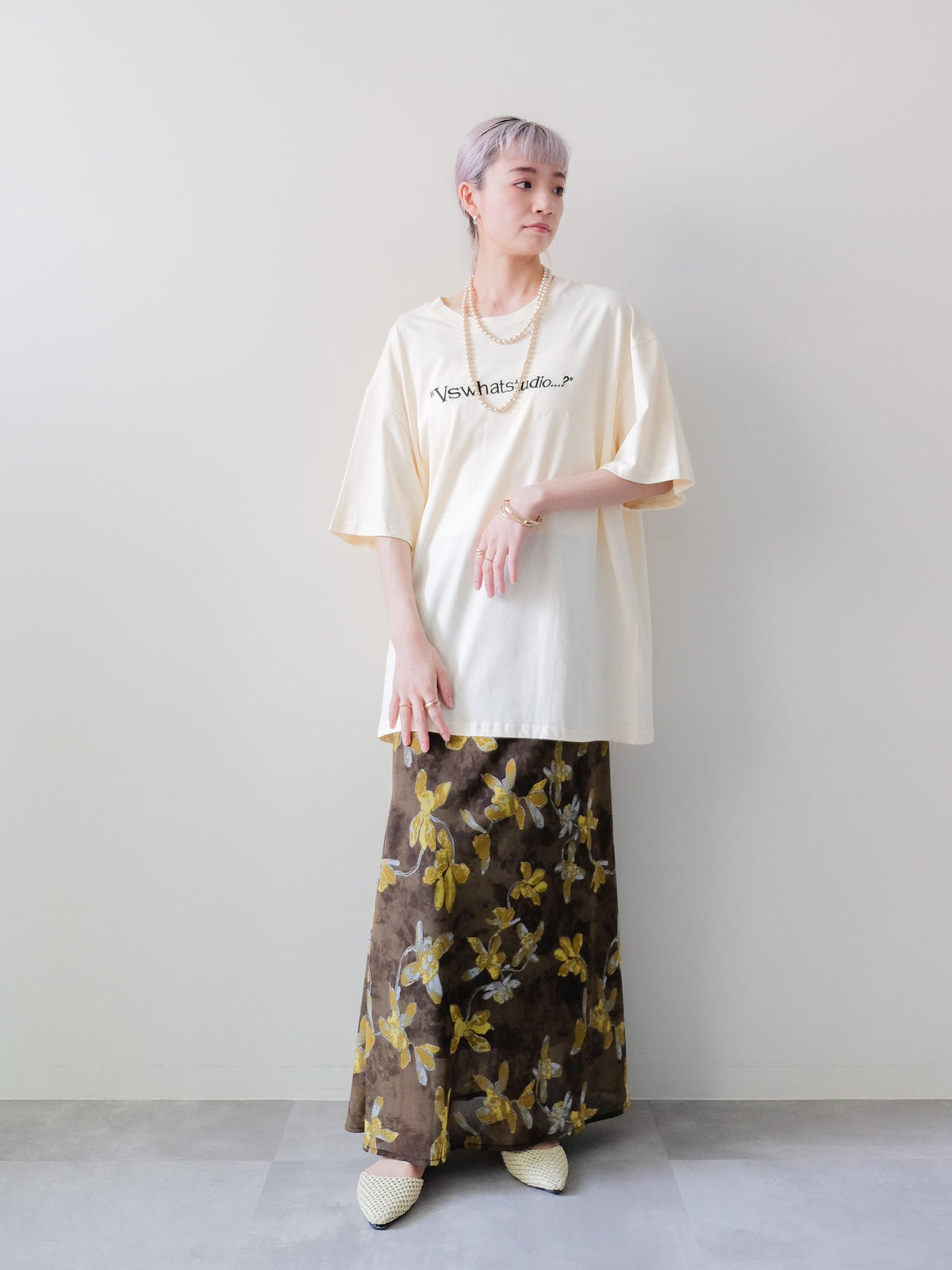 Dog Graphic Back Print T-shirt(ドッググラフィックバックプリントTシャツ)[601600]yellow