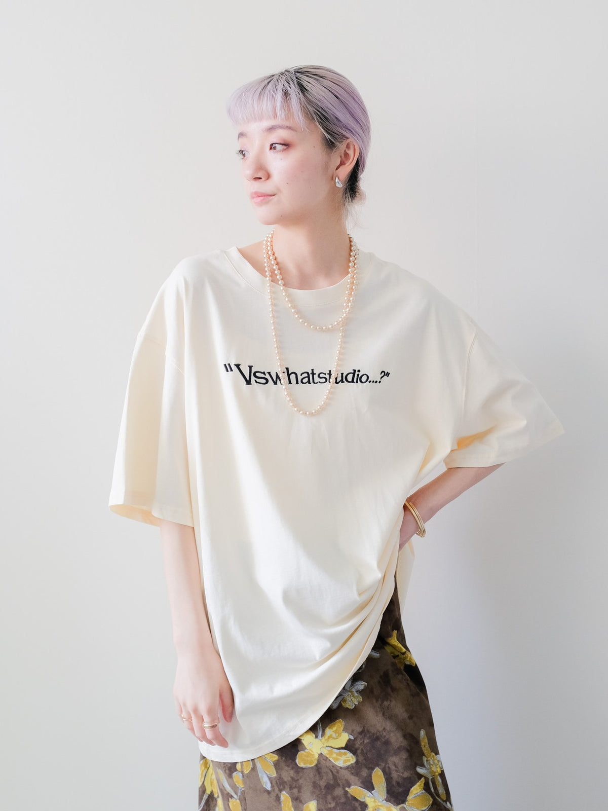 Dog Graphic Back Print T-shirt(ドッググラフィックバックプリントTシャツ)[601600]yellow