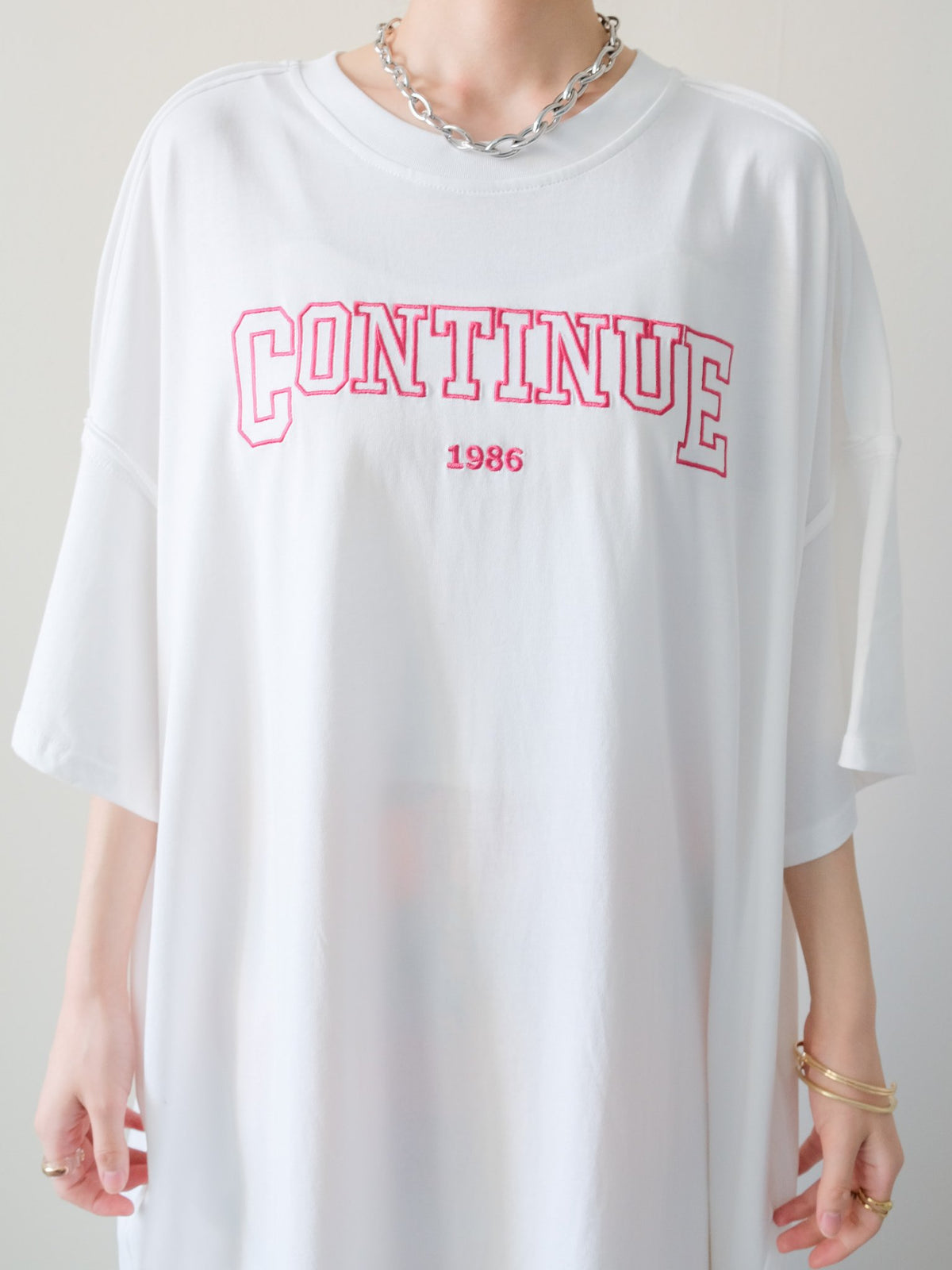Logo Loose T-Shirt Dress(ロゴルーズTシャツワンピース)[601632]off