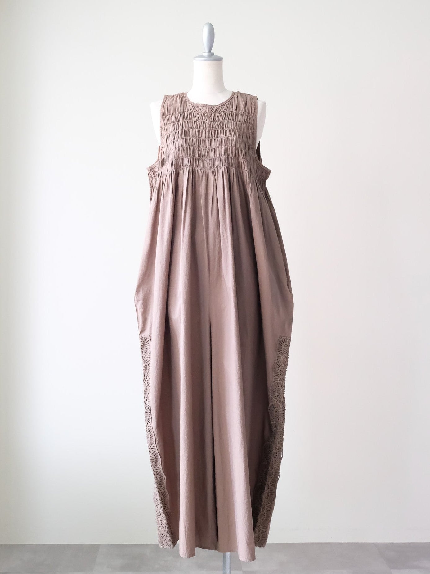 Side Lace All-in-One(サイドレースオールインワン)[601552]brown