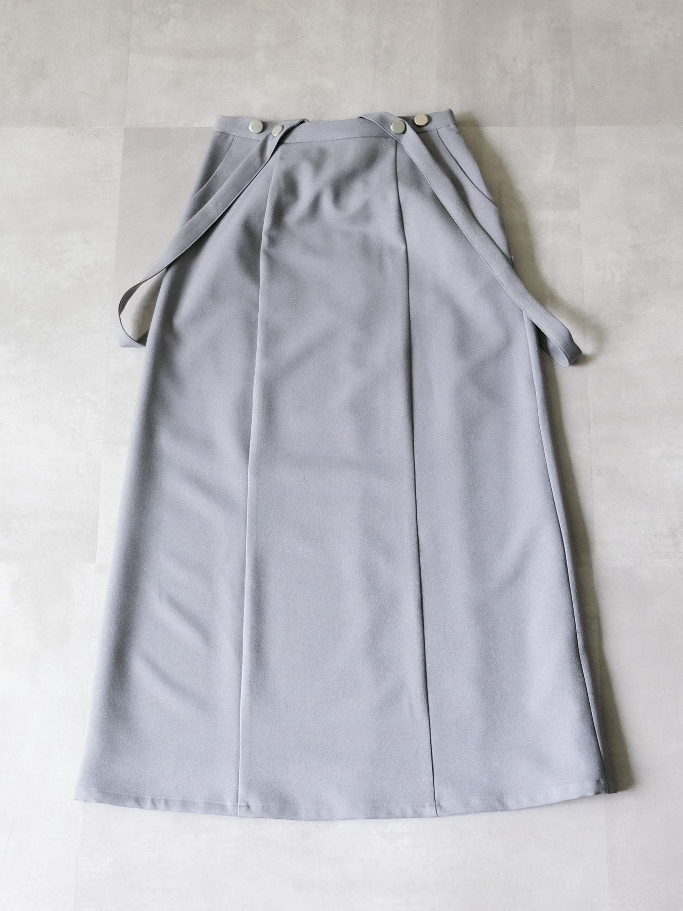 サスペンダー付ソフトAラインスカート [608328] grey