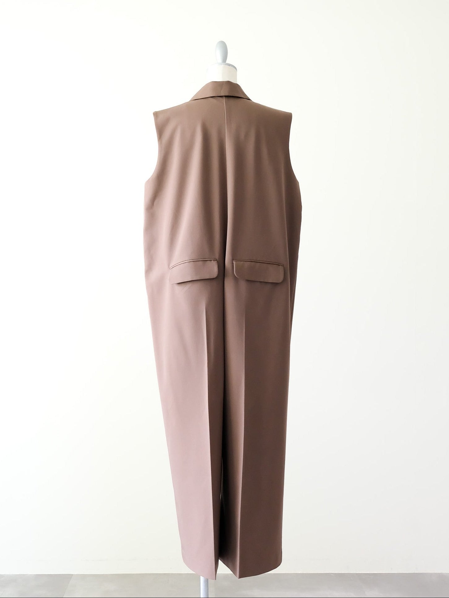Front Zip All-in-one(フロントジップオールインワン)[601536]brown