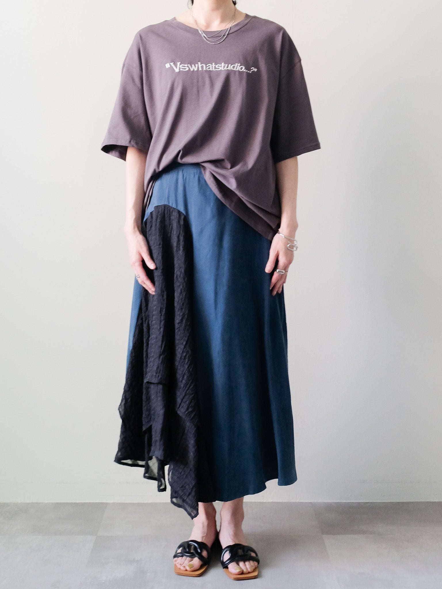 Asymmetry Design Skirt(アシメデザインスカート)[601571]turquoise