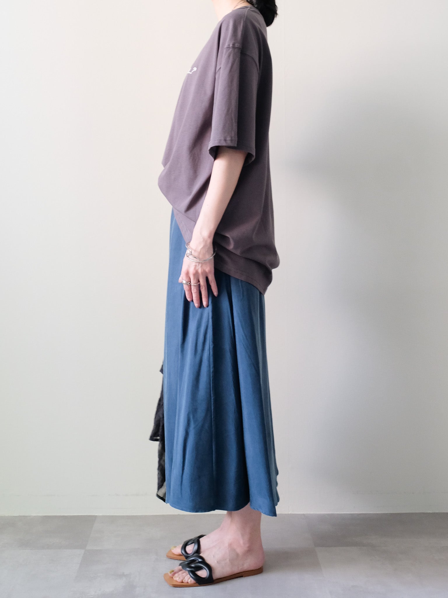 Asymmetry Design Skirt(アシメデザインスカート)[601571]turquoise
