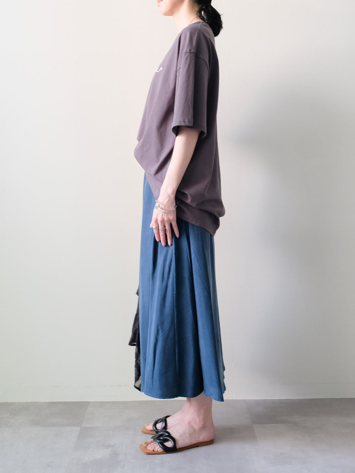 Dog Graphic Back Print T-shirt(ドッググラフィックバックプリントTシャツ)[601600]charcoal