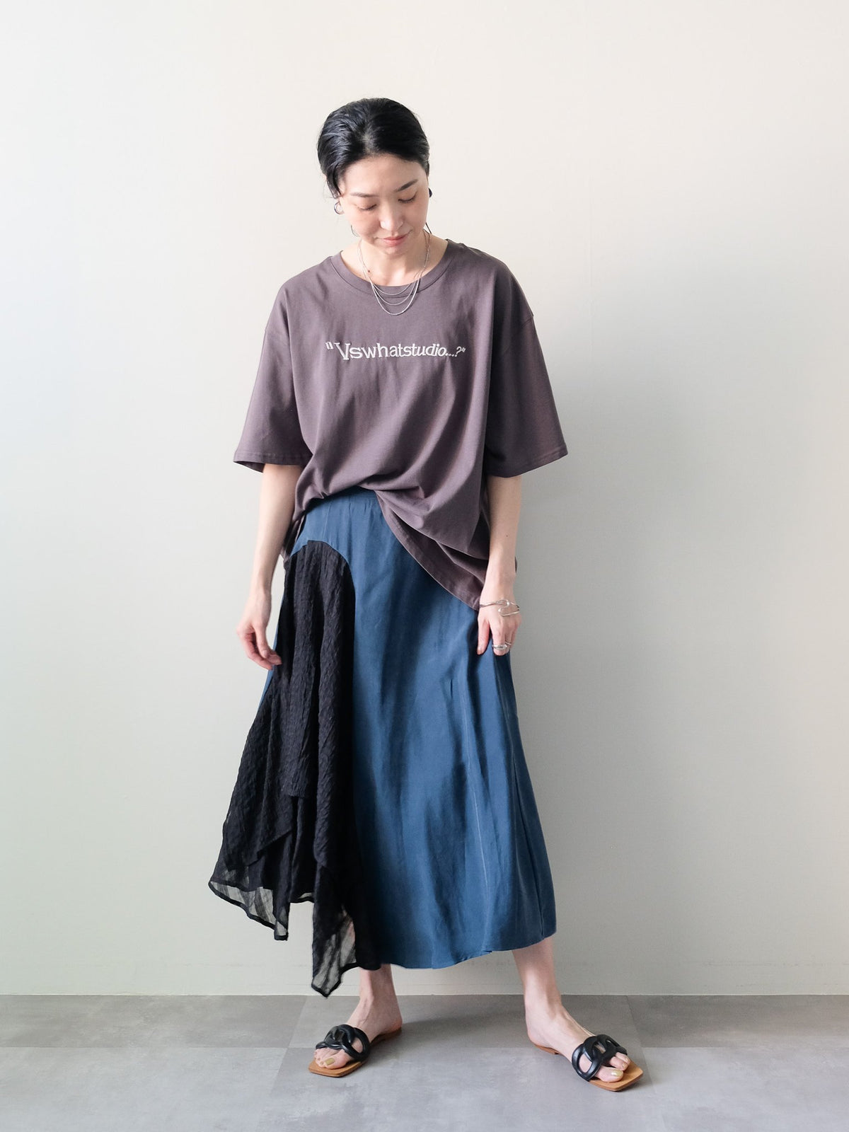 Dog Graphic Back Print T-shirt(ドッググラフィックバックプリントTシャツ)[601600]charcoal