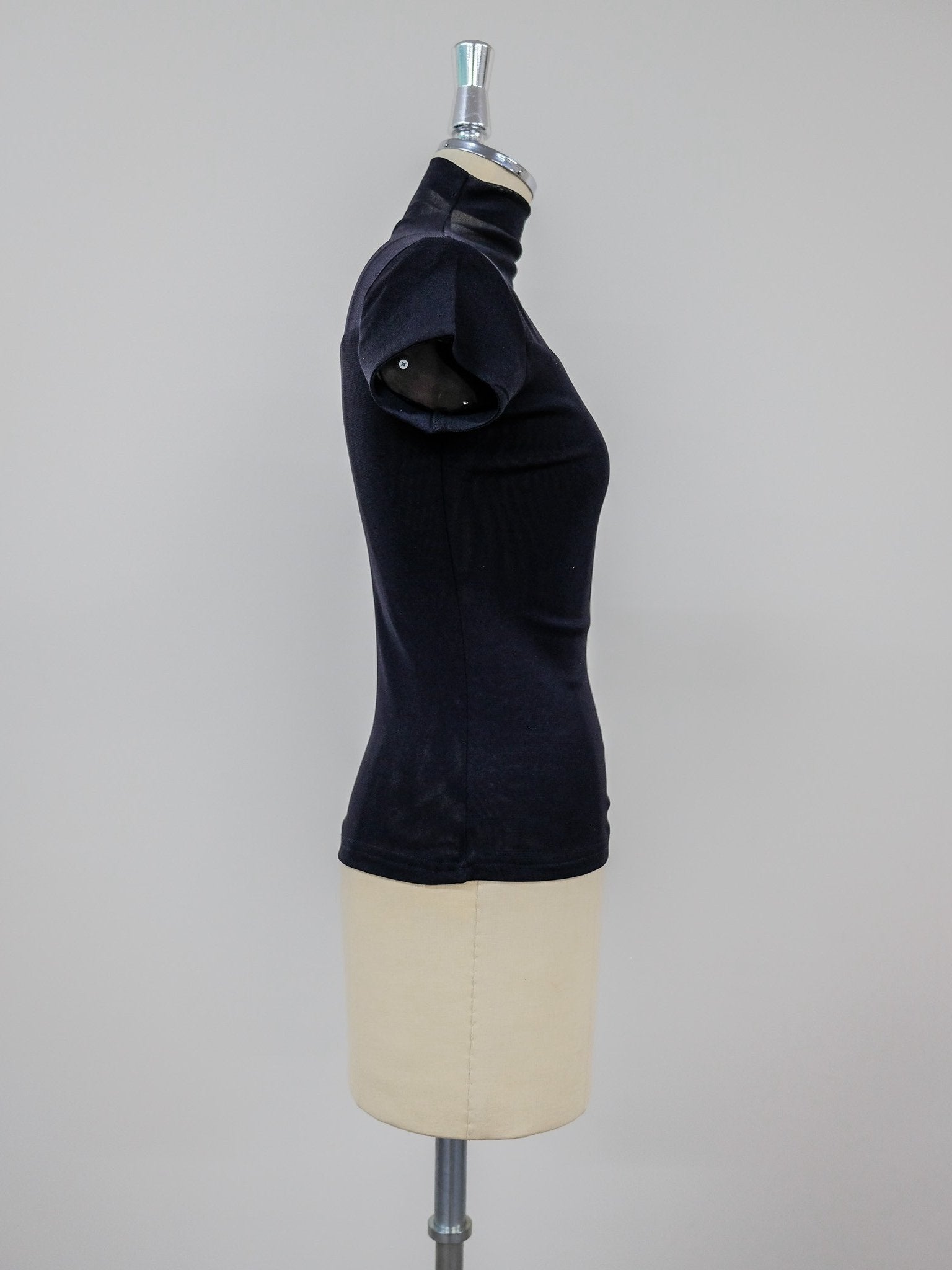 Sheer High Neck Top [603399] black(99)