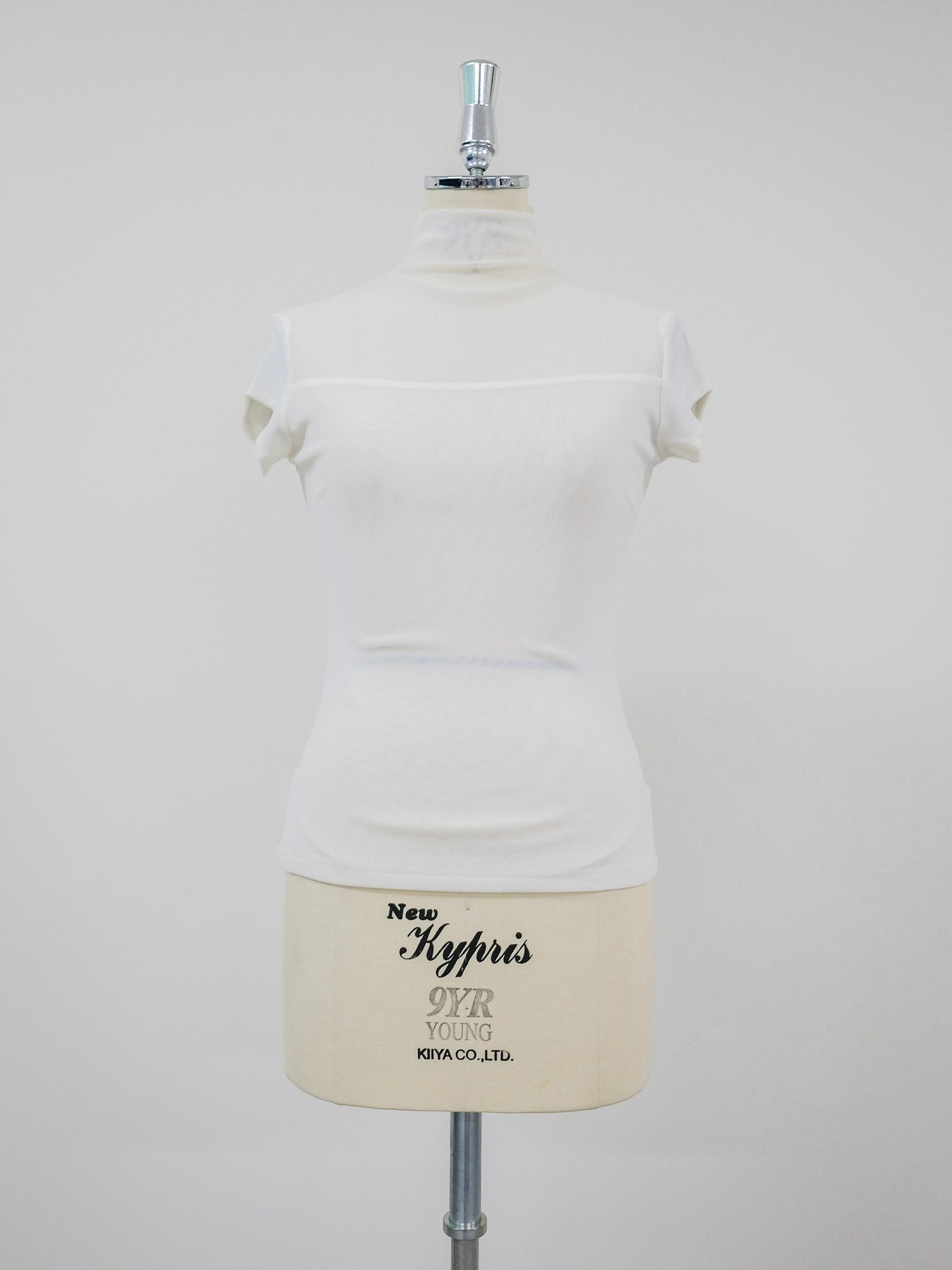 Sheer High Neck Top [603399] off(01)