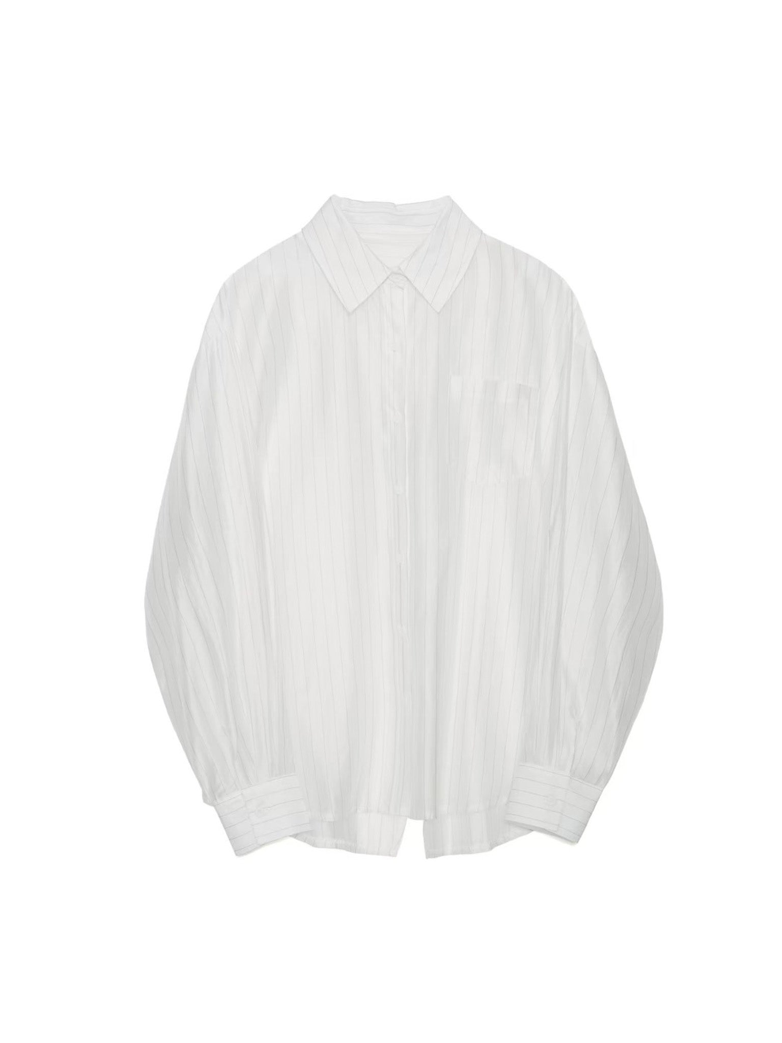 Stripe Sheer Shirt [603370] off(01)