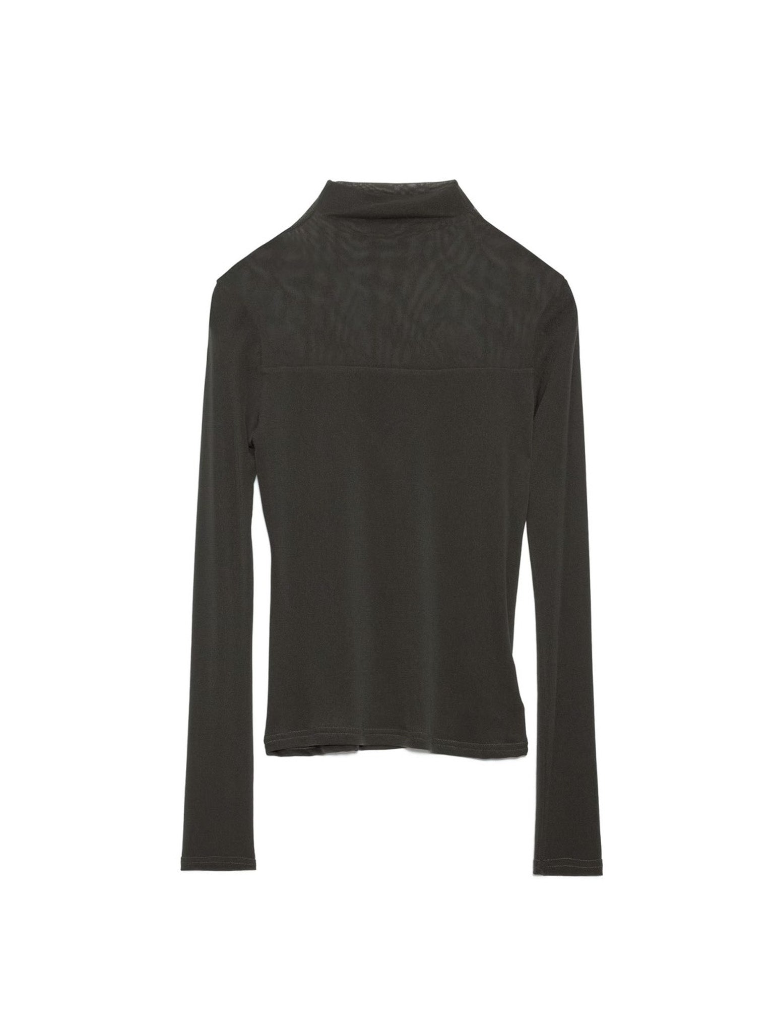Sheer Tops [603369] khaki(35)