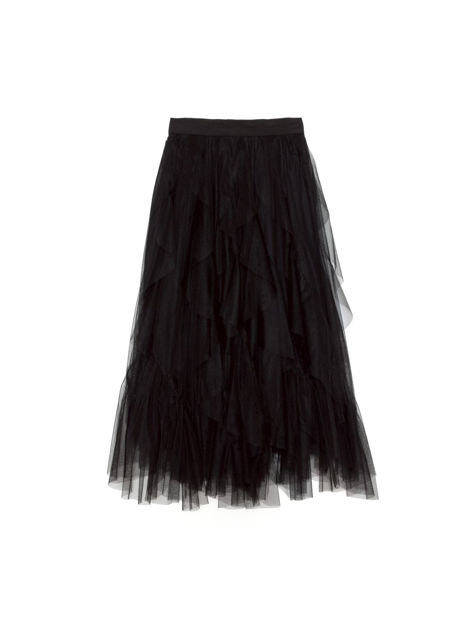Tulle Frill Skirt [603346]Black(99)