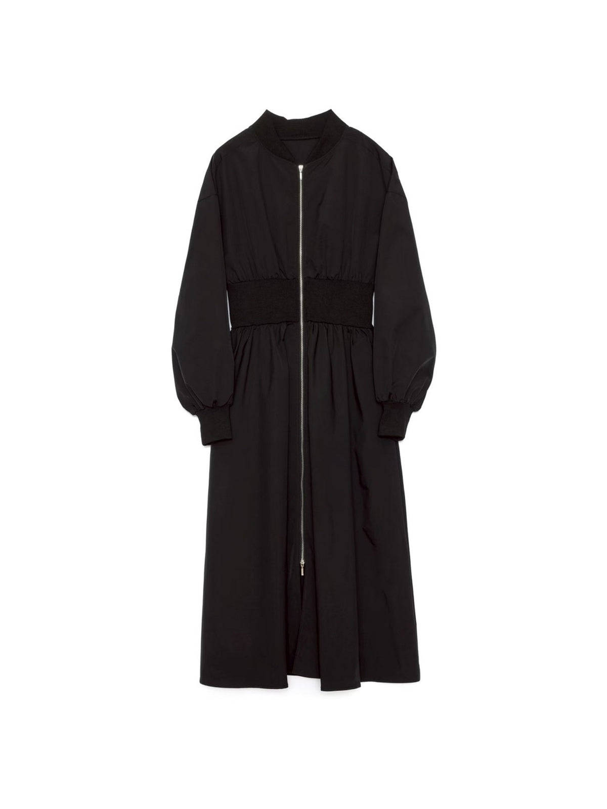 Waist Rib Long Coat[603363]black(99)