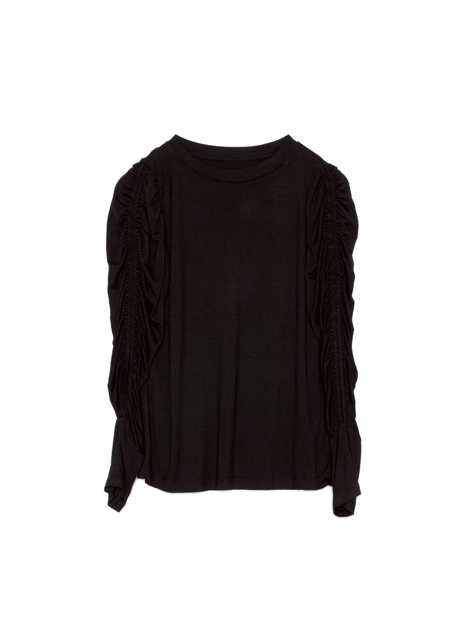 Gather Sleeve Tops [603343] black(99)