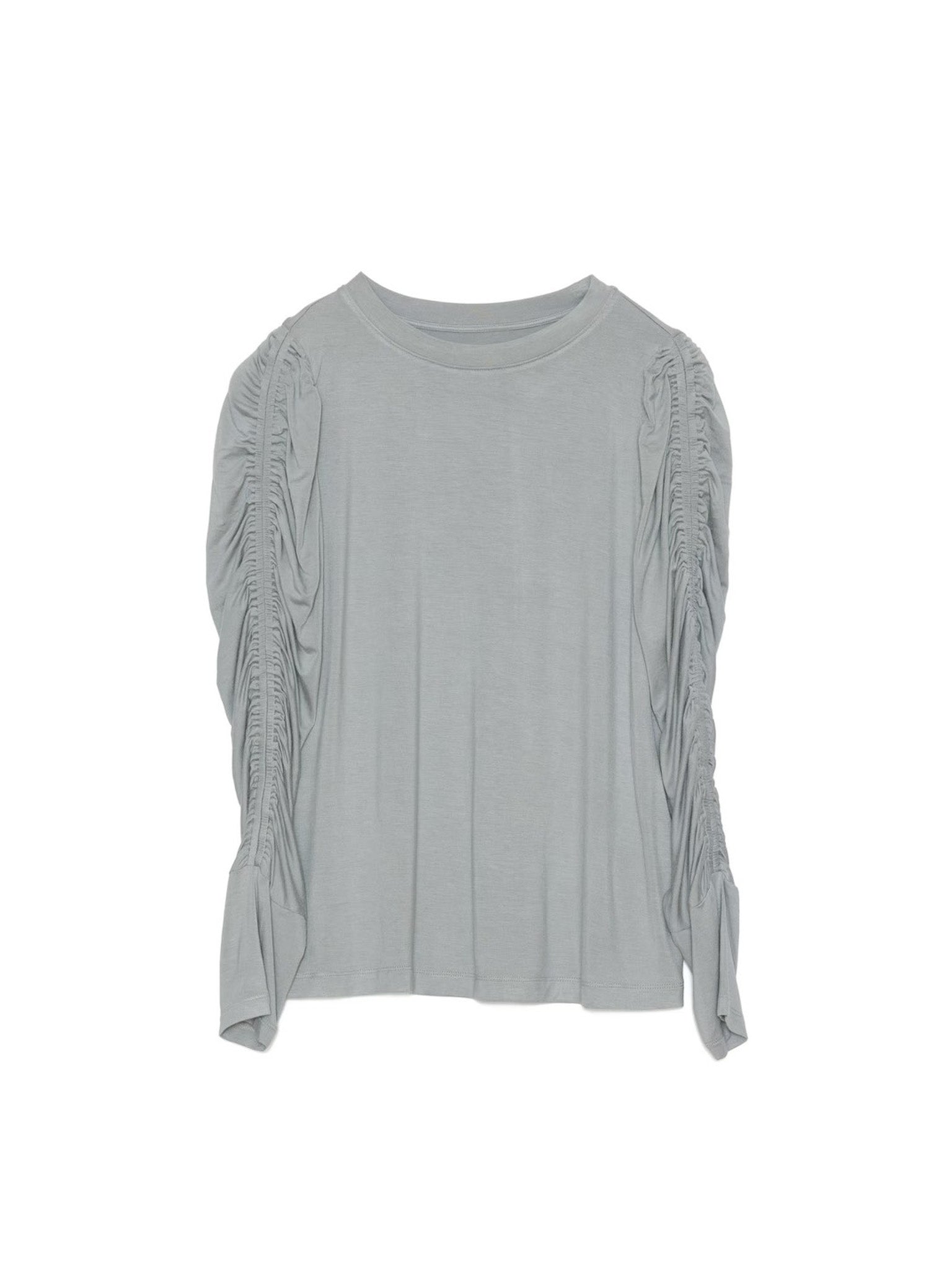 Gather Sleeve Tops [603343] grey(75)